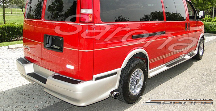 Custom GMC Savana Van  Long Wheel Base Running Boards (2003 - 2024) - $1590.00 (Part #GM-004-SB)